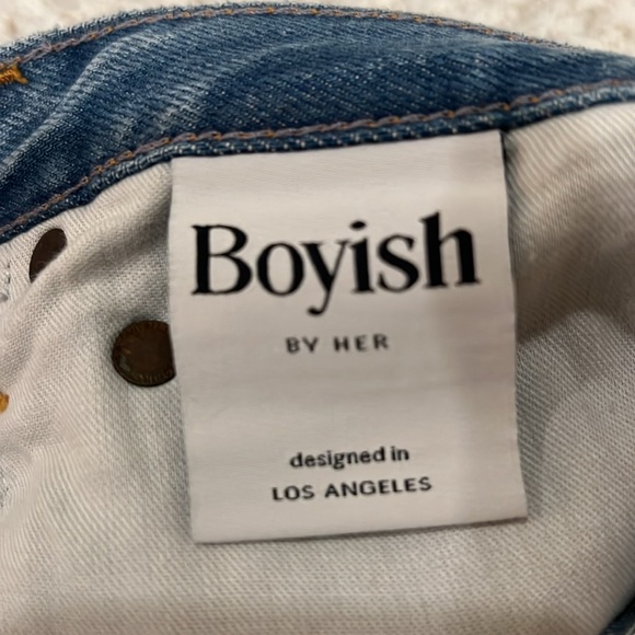 Boyish The Toby High Rise Relaxed & Tapered Jeans in Gilda - Picture 9 of 9